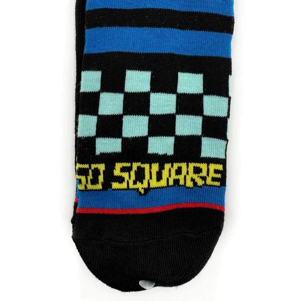SpongeBob SquarePants Crew Socks Mens Womens Nickelodeon Black Blue Y2K Fun Gift
